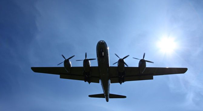 B-29の機影