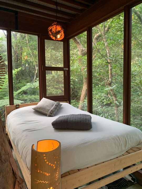 スパイラルツリーハウスの内部。