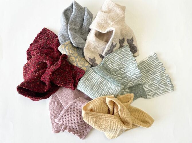 人気の高い寺一オリジナルのマフラー。商品展開は100種類を超える