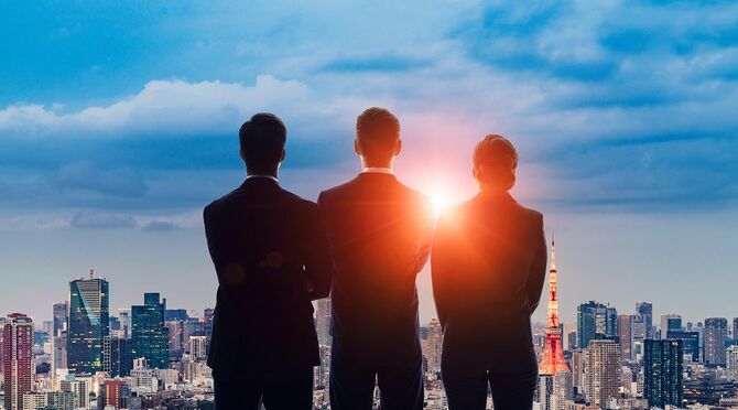 ビジネスコンセプトのチームワーク