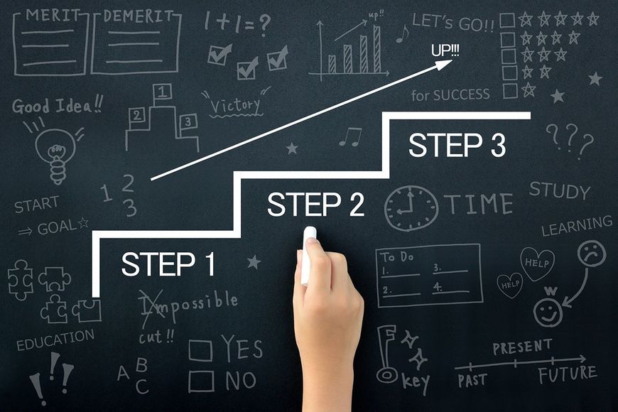 ステップアップのイメージ