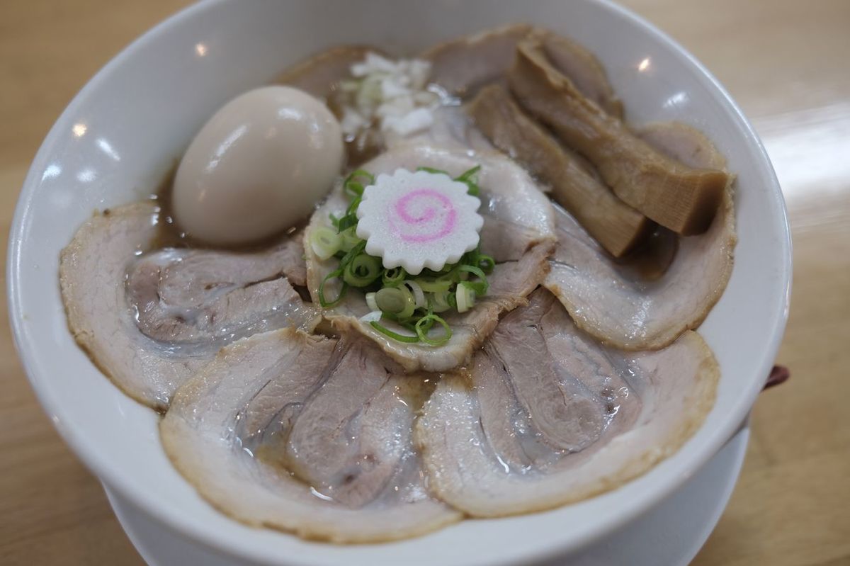 完成したラーメン