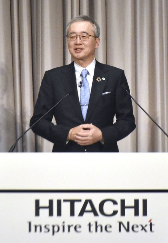 日立製作所の小島啓二社長（2023年4月3日）