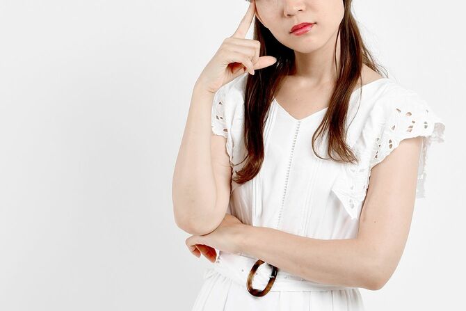 問題を抱えた若い女性