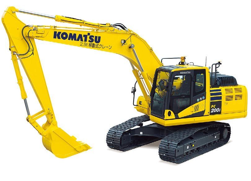 コマツPC200-11 移動式クレーン仕様機セット(1/50) KOMATSU - ミニカー