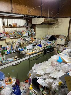 除染に入る前の「ゴミ屋敷」（写真提供＝友心まごころサービス）
