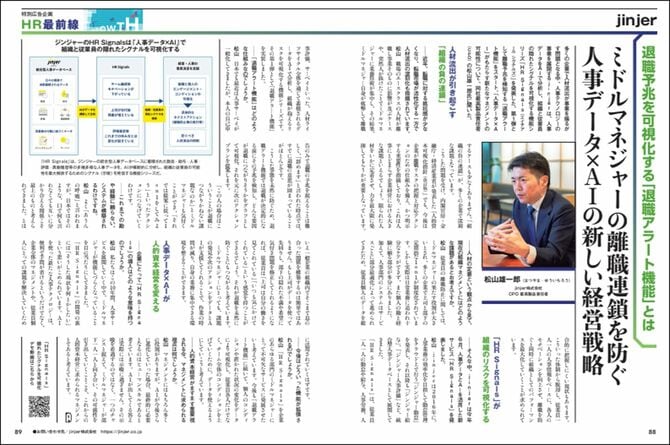 PRESIDENT 2026年7月24日発売号　広告主：jinjer株式会社様