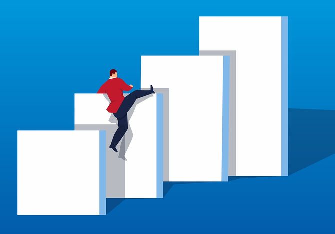 壁をこえるイメージ