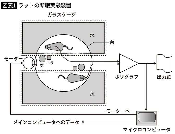 ラットの断眠実験装置