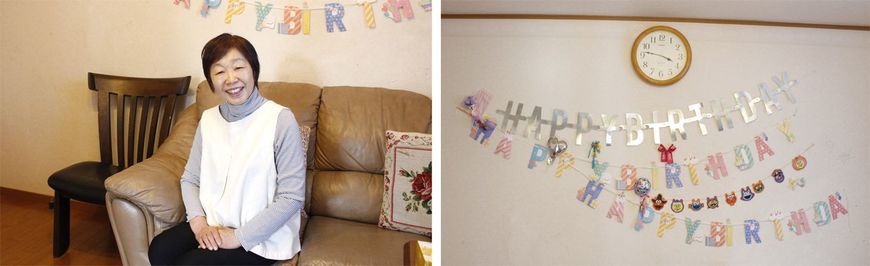 子どもたちの誕生日を祝う飾り付けがされていたのが印象的だった