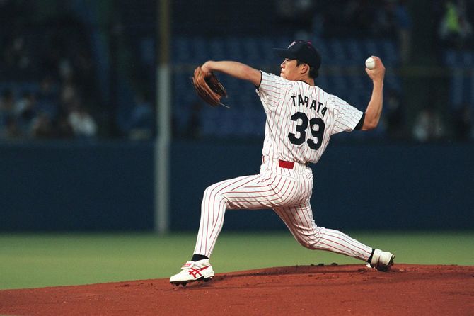 好投するヤクルト先発の田畑一也投手（神宮）