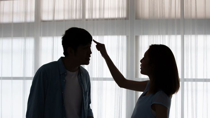 喧嘩中のカップル