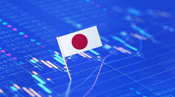 日本の金融株式市場のイメージ