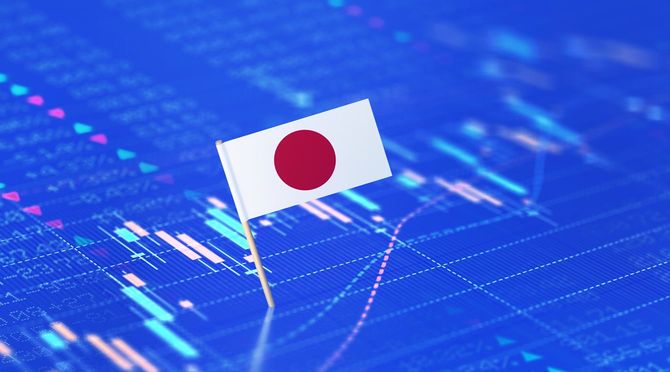 日本の金融株式市場のイメージ