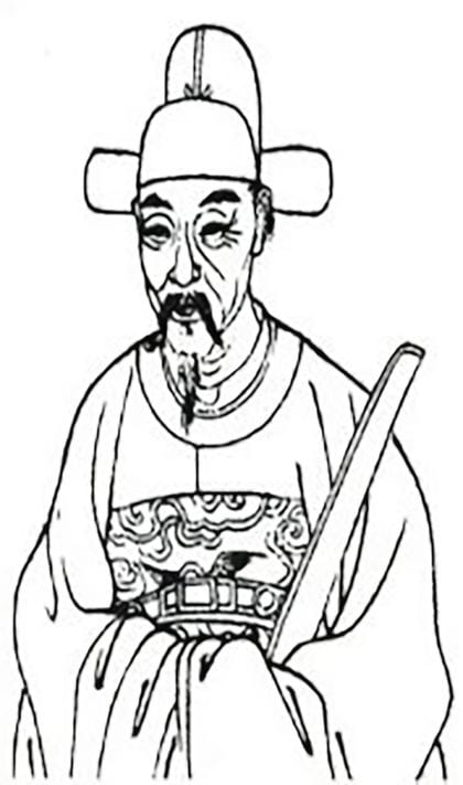 繆昌期（1562〜1626）の肖像画。無錫市の東林書院（https://wxdlsy.com）のホームページ記事より引用。東林書院は明末、政論の中心地だった。