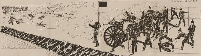 鳥羽伏見の戦い（写真＝Unknown author／CC-PD-Mark／Wikimedia Commons）