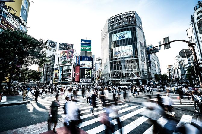 渋谷のスクランブル交差点