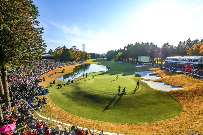 太平洋クラブ御殿場コース18番ホール