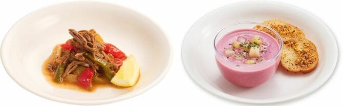 写真左：キューバの「ロパビエハ」／写真右：リトアニアの「シャルティバルシチャイ」