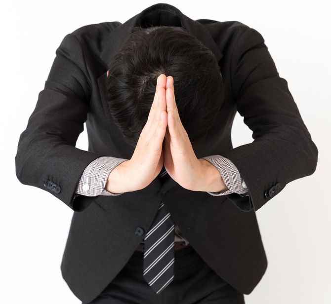 ビジネスマンの謝罪