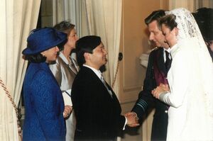 フィリップ王子（現国王）の結婚式に出席した、皇太子時代の天皇陛下と雅子さま