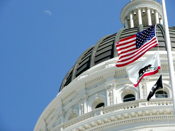 カリフォルニア州会議事堂のドーム