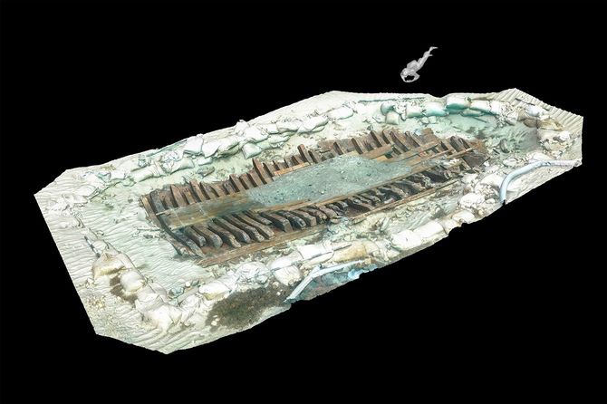 スペイン海底の沈没船。精巧なデジタルスキャンを学術研究に活用している