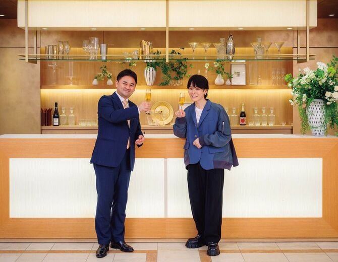 東京・北青山の「アニヴェルセル 表参道」にて。