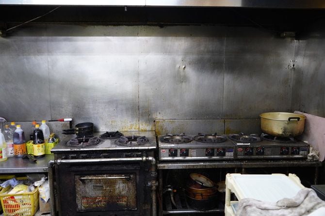 PALの調理場にあるガスコンロ