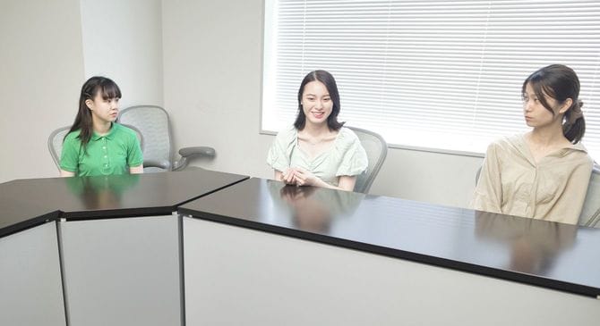 理系の大学に通うリケジョのみなさんが集まってくれた。