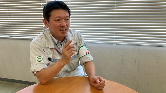 トヨタ自動車の天津健太郎さん(2001年トヨタ工業学園専門部卒)