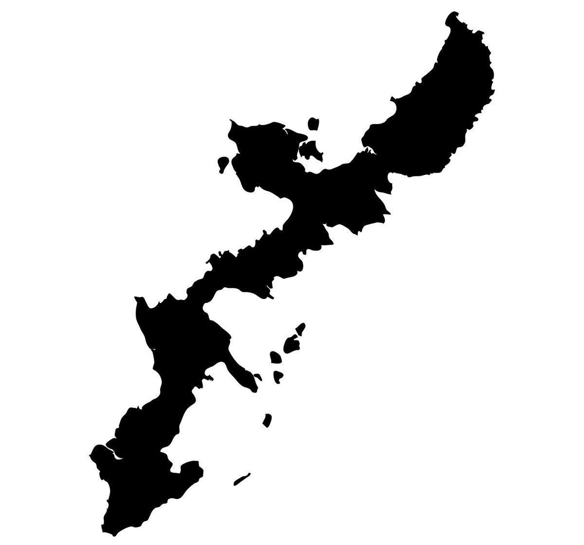 沖縄島の地図