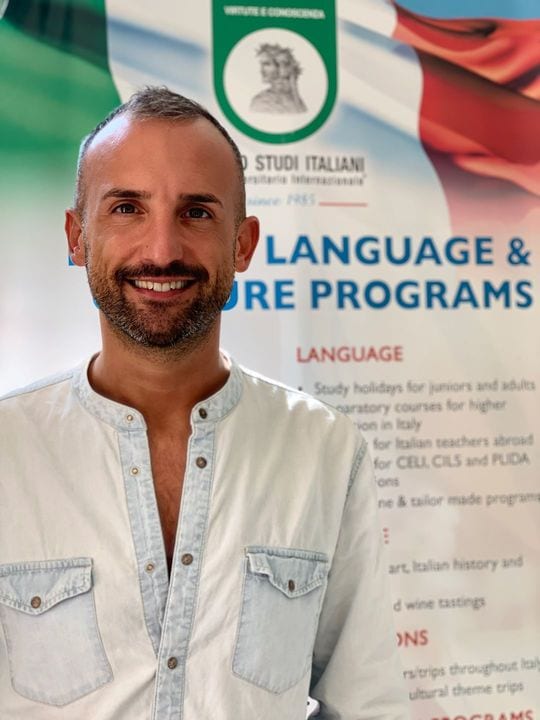 語学学校「チェントロ・ステゥーディ・イタリアーニ」を経営するジョバンニ・パゾット氏