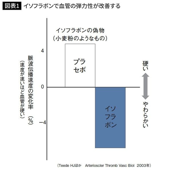 イソフラボンで血管の弾力性が改善する