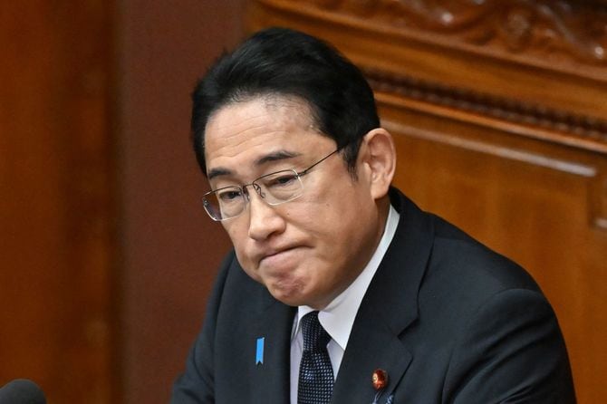 2023年10月23日、臨時国会で所信表明演説を行う岸田文雄首相