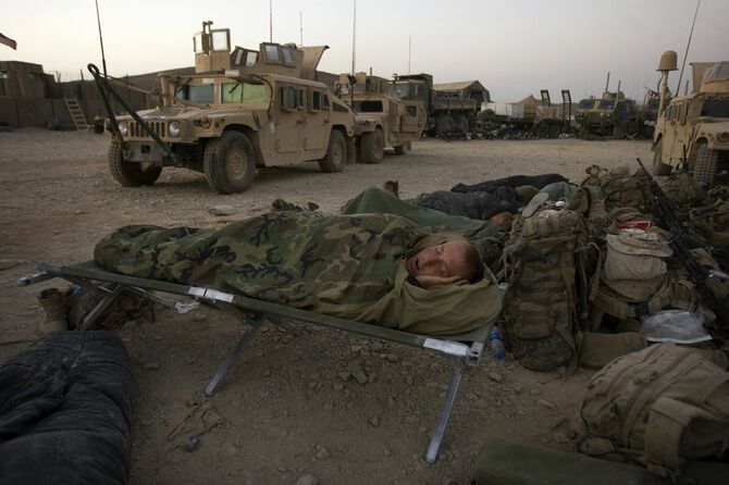 アフガン南部の米軍兵士