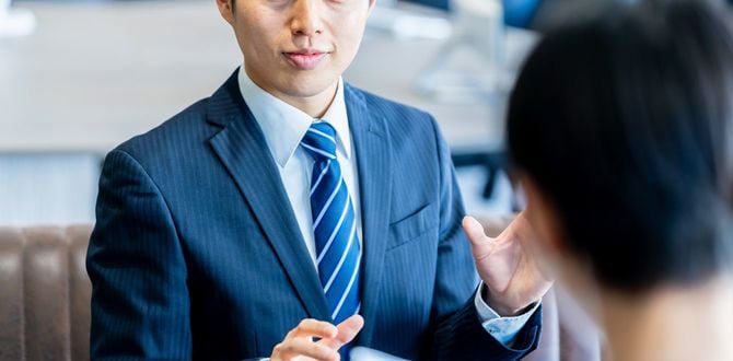 きっぱりと説明する男性