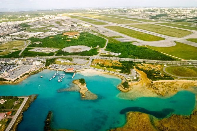 空から見る沖縄