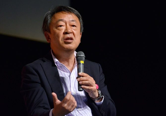 国連が「国際ガールズ・デー」に制定した2015年10月11日、都内で開催されたイベント「羽ばたけ!世界の女の子」のトークショーに参加したジャーナリストの池上彰さん(東京都渋谷区の国連大学)