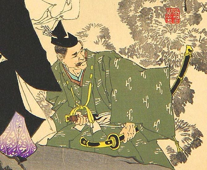 月岡芳年画「花山寺の月」に描かれた道兼