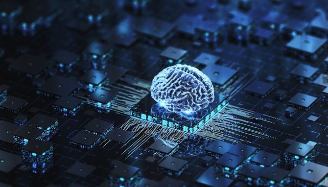 光る脳のイメージ