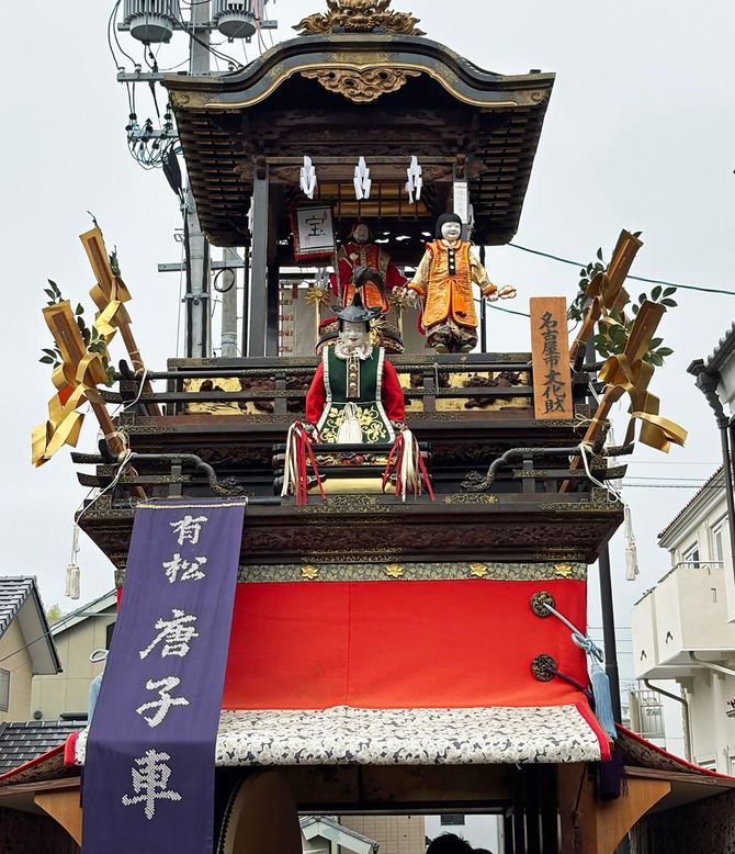 有松絞りまつりで展示・実演された山車からくり