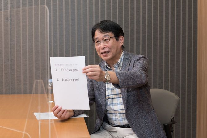 英語教材開発者の清水建二氏