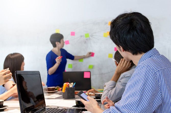 会議でのプレゼン