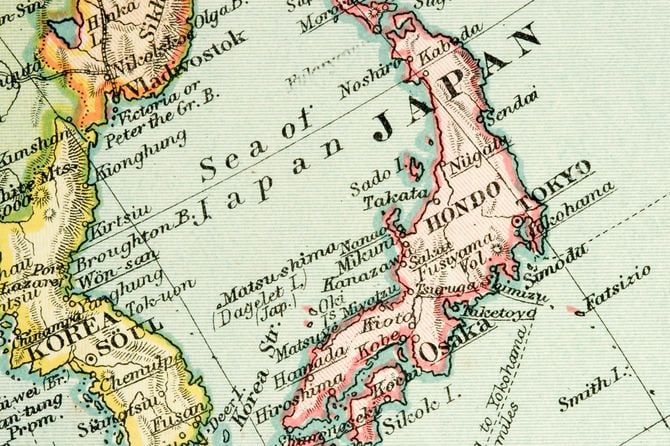 日本の古い地図