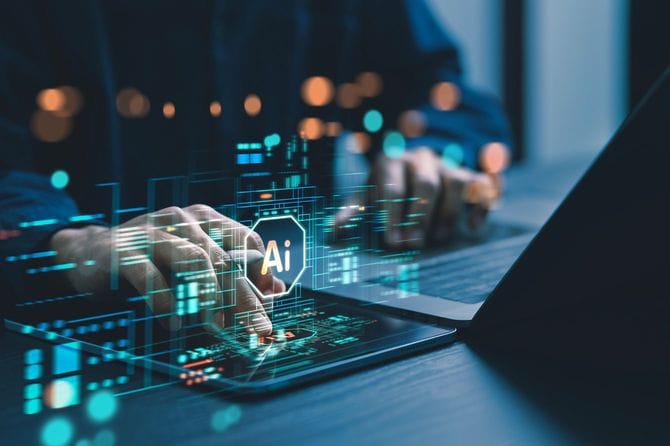 コンピューターを使用してAIと対話