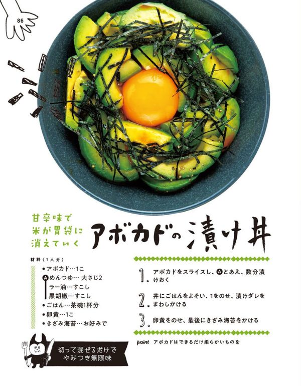 アボカドの漬け丼