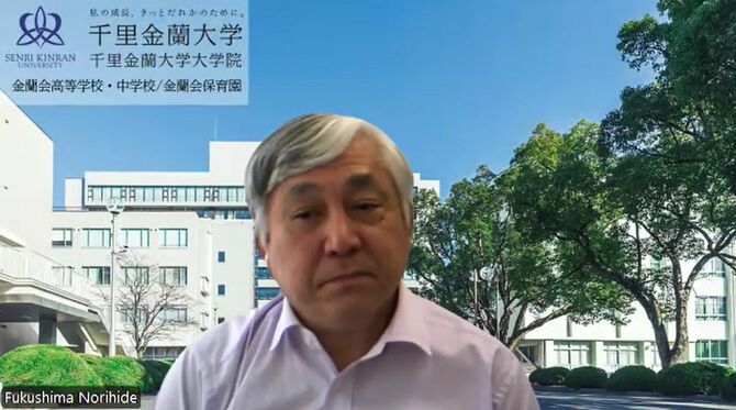 インタビューに応じる福嶌医師。