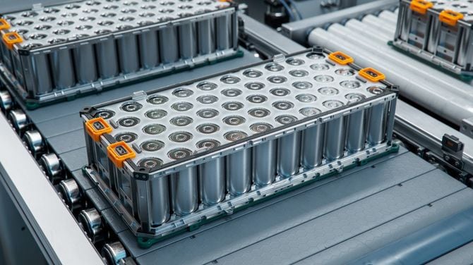 電気自動車やハイブリッド車用のリチウムイオン高電圧バッテリー部品