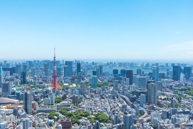東京のパノラマビュー